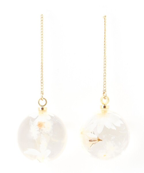 ANEVER（アンエバー）の「【Lily of the valley】ドロップ ピアス（ピアス（両耳用）・レディース・ホワイト系/アイボリー系・F）」の5枚目の写真