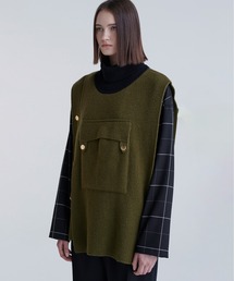 CULLNI | 22-AW-043 / Turtleneck Military Knit Vest(ベスト)