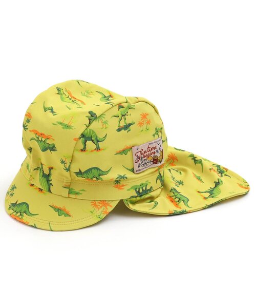 BREEZE（ブリーズ）の「日よけ付きスイムキャップ_UVカット（スイムグッズ・キッズ・イエロー/ミント/ネイビー/ピンク/グリーン/ブルー/ライム/ラベンダー・56/50）」の7枚目の写真