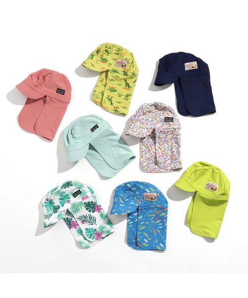 BREEZE（ブリーズ）の「日よけ付きスイムキャップ_UVカット（スイムグッズ・キッズ・イエロー/ミント/ネイビー/ピンク/グリーン/ブルー/ライム/ラベンダー・56/50）」の11枚目の写真