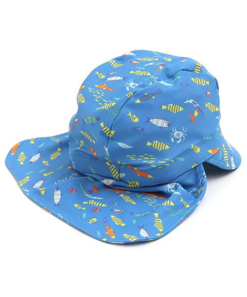 BREEZE（ブリーズ）の「日よけ付きスイムキャップ_UVカット（スイムグッズ・キッズ・イエロー/ミント/ネイビー/ピンク/グリーン/ブルー/ライム/ラベンダー・56/50）」の17枚目の写真