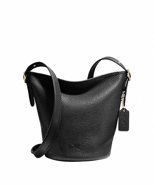 COACH（コーチ）の「ミニ ダッフル ペブルド レザー（ショルダーバッグ・レディース・ブラック系その他/レッド系その他・ﾌﾘ-）」の2枚目の写真