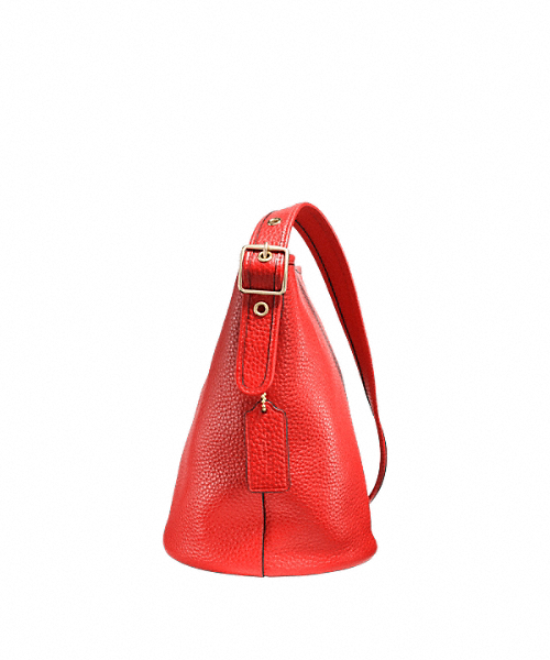 COACH（コーチ）の「ミニ ダッフル ペブルド レザー（ショルダーバッグ・レディース・ブラック系その他/レッド系その他・ﾌﾘ-）」の3枚目の写真