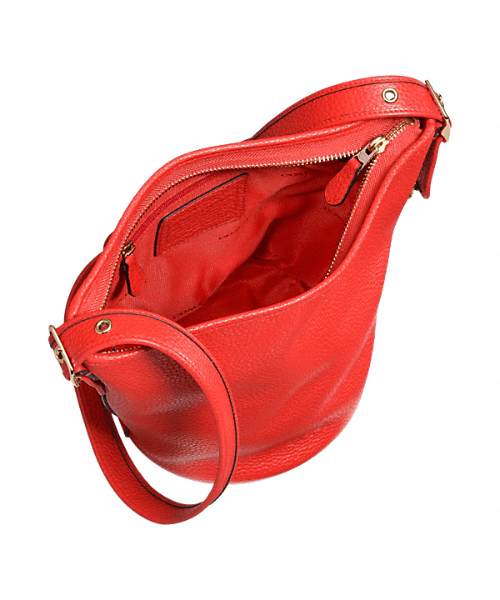 COACH（コーチ）の「ミニ ダッフル ペブルド レザー（ショルダーバッグ・レディース・ブラック系その他/レッド系その他・ﾌﾘ-）」の4枚目の写真