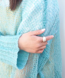 mille blanc（ミルブラン）の「【日本製】オールドマットメタルリング（リング）」