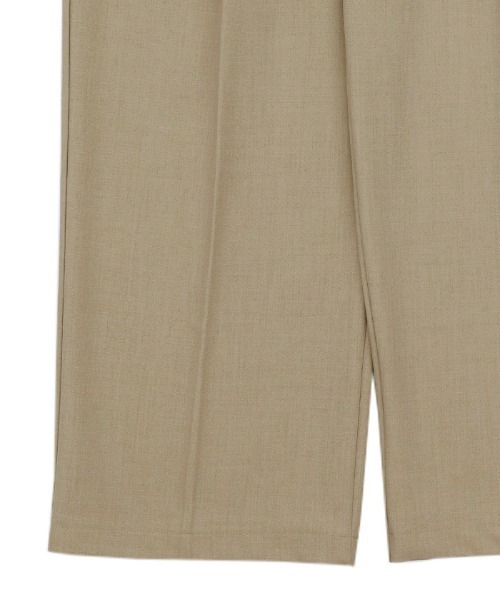 select moca【美品】 ベージュ オーバーサイズ ノーカラー セット アウトレット】【夏向け】麻調ノーカラージャケット ベージュ