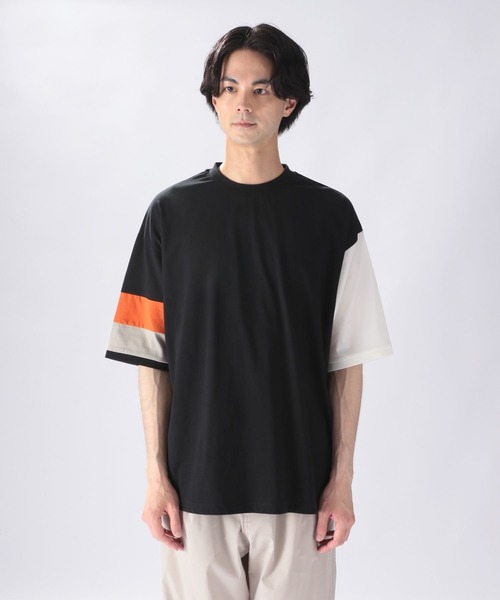 niko and...(ニコアンド)の「アソートカラーブロックTシャツ(Tシャツ/カットソー・メンズ・ブラック/オフホワイト/ブルー/グリーン・MEDIUM/LARGE)」の21枚目の写真