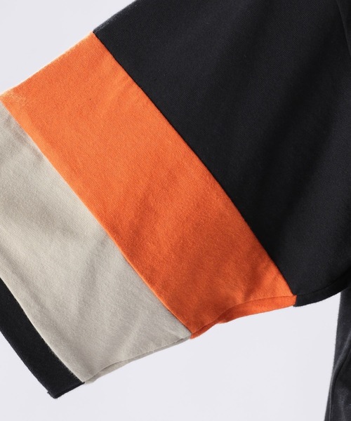 niko and...(ニコアンド)の「アソートカラーブロックTシャツ(Tシャツ/カットソー・メンズ・ブラック/オフホワイト/ブルー/グリーン・MEDIUM/LARGE)」の10枚目の写真