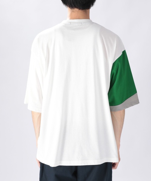 niko and...(ニコアンド)の「アソートカラーブロックTシャツ(Tシャツ/カットソー・メンズ・ブラック/オフホワイト/ブルー/グリーン・MEDIUM/LARGE)」の16枚目の写真