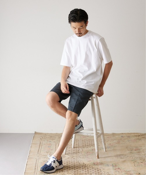 417 EDIFICE（フォーワンセブンエディフィス）の「【ICE COOLING / アイスクーリング】”接触冷感” Tシャツ（Tシャツ/カットソー・メンズ・ホワイト/ネイビー/グリーン/ライトグリーン/サックスブルー・MEDIUM/LARGE/X-LARGE/SMALL）」の14枚目の写真