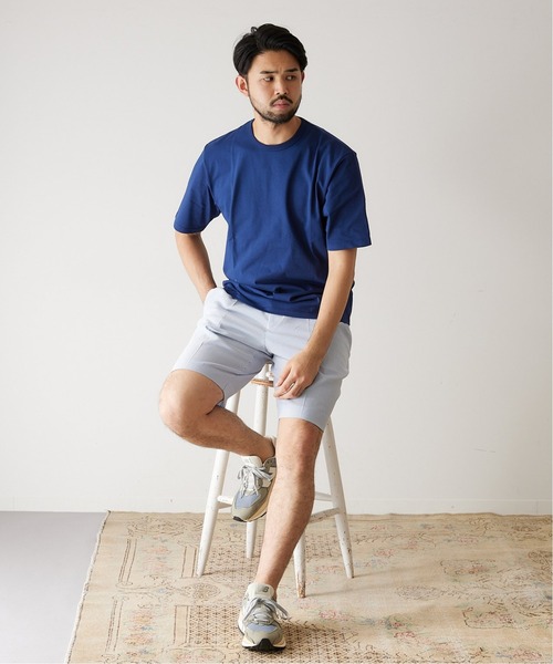 417 EDIFICE（フォーワンセブンエディフィス）の「【ICE COOLING / アイスクーリング】”接触冷感” Tシャツ（Tシャツ/カットソー・メンズ・ホワイト/ネイビー/グリーン/ライトグリーン/サックスブルー・MEDIUM/LARGE/X-LARGE/SMALL）」の19枚目の写真