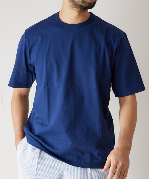 417 EDIFICE（フォーワンセブンエディフィス）の「【ICE COOLING / アイスクーリング】”接触冷感” Tシャツ（Tシャツ/カットソー・メンズ・ホワイト/ネイビー/グリーン/ライトグリーン/サックスブルー・MEDIUM/LARGE/X-LARGE/SMALL）」の21枚目の写真