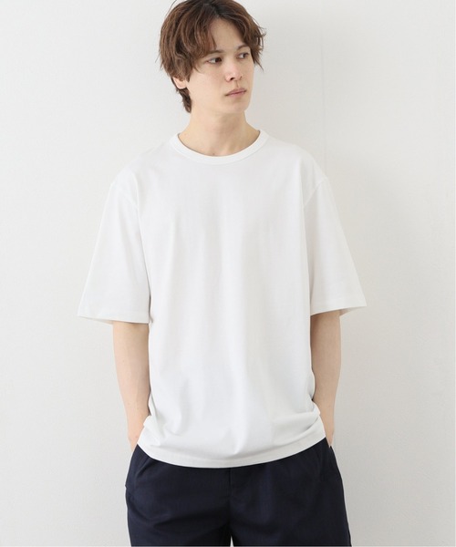417 EDIFICE（フォーワンセブンエディフィス）の「【ICE COOLING / アイスクーリング】”接触冷感” Tシャツ（Tシャツ/カットソー・メンズ・ホワイト/ネイビー/グリーン/ライトグリーン/サックスブルー・MEDIUM/LARGE/X-LARGE/SMALL）」の6枚目の写真