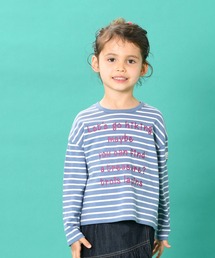 trois lapins kp | ボーダー長袖Tシャツ(110～130)(Tシャツ/カットソー)