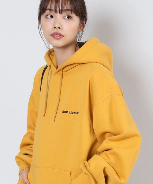 BEN DAVIS/WHITE LABEL（ベンデイビス ホワイトラベル）の「【BEN DAVIS(ベンデイビス)】HEAVY SWEAT HOODIE / ヘビーウェイト 裏起毛 ワンポイント刺繍 パーカー（パーカー・メンズ・ブラック/ダークブラウン/ネイビー/グレー/レッド/イエロー/ブルー/ブルーグレー/モカ/グリーン系その他・MEDIUM/LARGE/X-LARGE）」の10枚目の写真