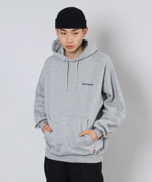 BEN DAVIS/WHITE LABEL（ベンデイビス ホワイトラベル）の「【BEN DAVIS(ベンデイビス)】HEAVY SWEAT HOODIE / ヘビーウェイト 裏起毛 ワンポイント刺繍 パーカー（パーカー・メンズ・ブラック/ダークブラウン/ネイビー/グレー/レッド/イエロー/ブルー/ブルーグレー/モカ/グリーン系その他・MEDIUM/LARGE/X-LARGE）」の11枚目の写真