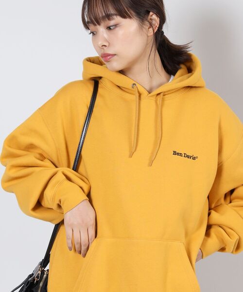 BEN DAVIS/WHITE LABEL（ベンデイビス ホワイトラベル）の「【BEN DAVIS(ベンデイビス)】HEAVY SWEAT HOODIE / ヘビーウェイト 裏起毛 ワンポイント刺繍 パーカー（パーカー・メンズ・ブラック/ダークブラウン/ネイビー/グレー/レッド/イエロー/ブルー/ブルーグレー/モカ/グリーン系その他・MEDIUM/LARGE/X-LARGE）」の16枚目の写真
