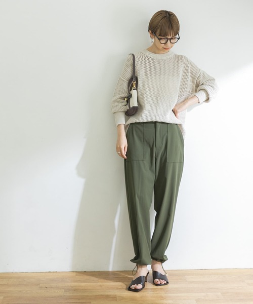 URBAN RESEARCH（アーバンリサーチ）の「メッシュニット（ニット/セーター・レディース・ブラウン/アイボリー/ブルー系その他・FREE）」の6枚目の写真