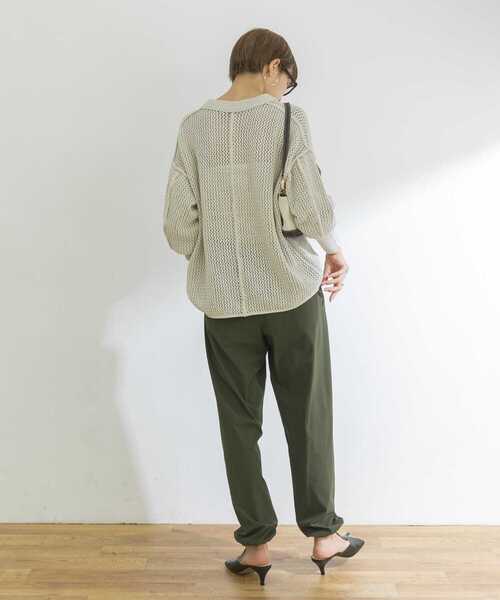 URBAN RESEARCH（アーバンリサーチ）の「メッシュニット（ニット/セーター・レディース・ブラウン/アイボリー/ブルー系その他・FREE）」の8枚目の写真