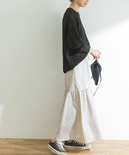 URBAN RESEARCH（アーバンリサーチ）の「メッシュニット（ニット/セーター・レディース・ブラウン/アイボリー/ブルー系その他・FREE）」の16枚目の写真