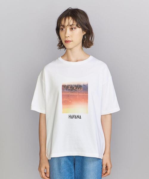 TRANSIT（トランジット）の「【別注】＜TRANSIT＞HAVANA TEE/Tシャツ（Tシャツ/カットソー・レディース・ホワイト・FREE）」の9枚目の写真