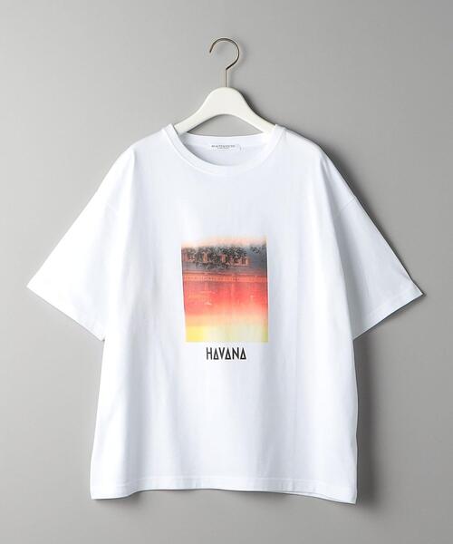 TRANSIT（トランジット）の「【別注】＜TRANSIT＞HAVANA TEE/Tシャツ（Tシャツ/カットソー・レディース・ホワイト・FREE）」の6枚目の写真
