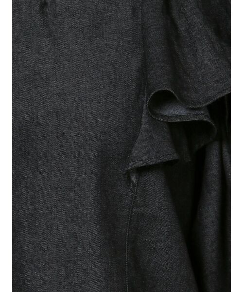 CALNAMUR（カルナムール）の「デニム風フリルブラウス（シャツ/ブラウス・レディース・インディゴブルー/ブラック・FREE）」の15枚目の写真