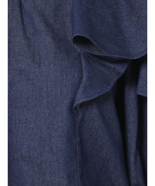 CALNAMUR（カルナムール）の「デニム風フリルブラウス（シャツ/ブラウス・レディース・インディゴブルー/ブラック・FREE）」の16枚目の写真
