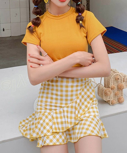 Dita Muaj.(ディータムアージュ)の「フレアスカートセパレートスウィムウェア 水着(水着・レディース・ブラック/ピンク/イエロー/ブルー・M/L/XL)」の1枚目の写真