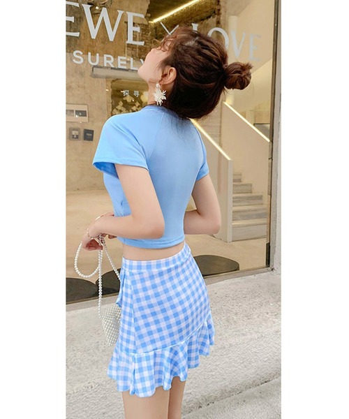 Dita Muaj.(ディータムアージュ)の「フレアスカートセパレートスウィムウェア 水着(水着・レディース・ブラック/ピンク/イエロー/ブルー・M/L/XL)」の6枚目の写真