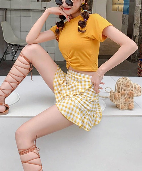Dita Muaj.(ディータムアージュ)の「フレアスカートセパレートスウィムウェア 水着(水着・レディース・ブラック/ピンク/イエロー/ブルー・M/L/XL)」の8枚目の写真