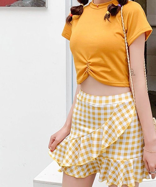 Dita Muaj.(ディータムアージュ)の「フレアスカートセパレートスウィムウェア 水着(水着・レディース・ブラック/ピンク/イエロー/ブルー・M/L/XL)」の7枚目の写真
