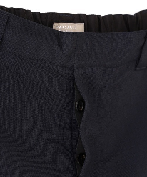 MARGARET HOWELL（マーガレットハウエル）の「LINEN WOOL HOPSACK（その他パンツ・レディース・ネイビー系1・1/2/3）」の5枚目の写真