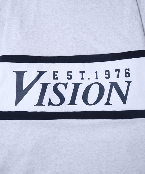 VISION STREET WEAR（ヴィジョンストリートウェア）の「【VISION STREET WEAR】ビッグシルエット リブライン切替え ロングスリーブTシャツ（Tシャツ/カットソー・レディース・グレー/グリーン/ブラック・LARGE/MEDIUM/X-LARGE）」の13枚目の写真