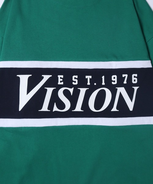 VISION STREET WEAR（ヴィジョンストリートウェア）の「【VISION STREET WEAR】ビッグシルエット リブライン切替え ロングスリーブTシャツ（Tシャツ/カットソー・レディース・グレー/グリーン/ブラック・LARGE/MEDIUM/X-LARGE）」の5枚目の写真