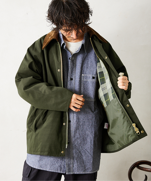 Barbour（バブアー）の「【BARBOUR / バブアー】別注 TRANSPORT JACKET（ブルゾン・メンズ・ブラック/カーキ・40/38/36）」の2枚目の写真