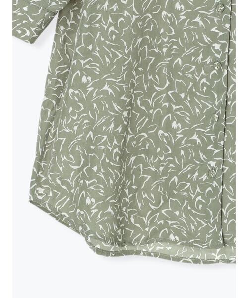 Te chichi(テチチ)の「デシンラインアートプリントブラウス(シャツ/ブラウス・レディース・ベージュ/ネイビー/グリーン・フリ-)」の19枚目の写真