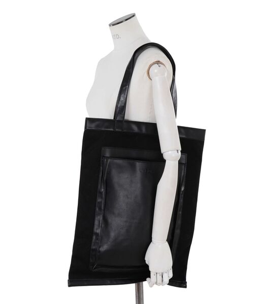 UN3D.（アンスリード）の「ビッグポケットトートバッグ（トートバッグ・レディース・ホワイト/ブラック/グリーン・FREE）」の22枚目の写真