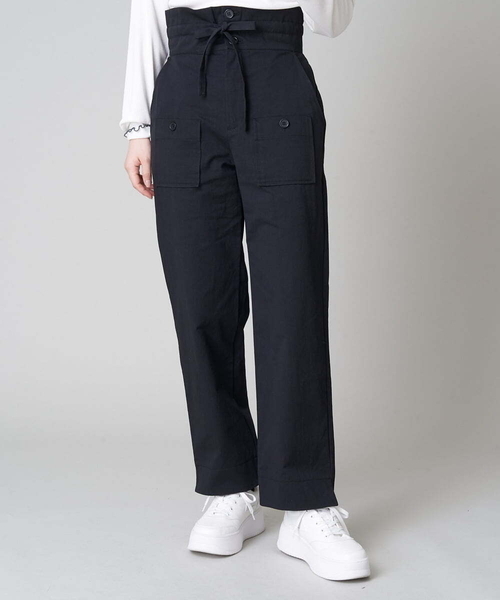 A de a.v.v(アードアー・ヴェ・ヴェ)の「ベルト付きハイウエストストレートパンツ(その他パンツ・レディース・ブラック/ベージュ・38/36)」の15枚目の写真