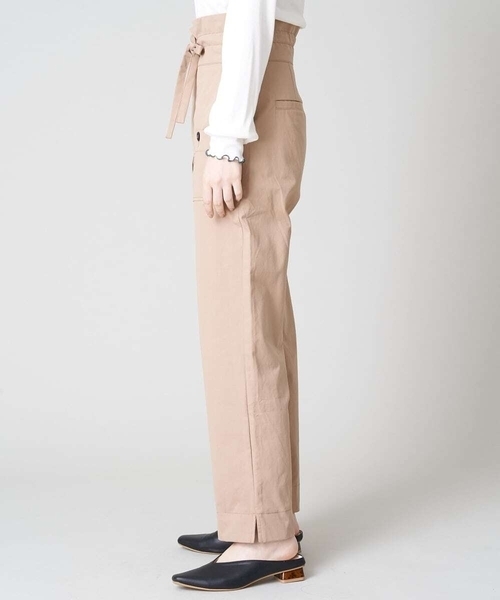 A de a.v.v(アードアー・ヴェ・ヴェ)の「ベルト付きハイウエストストレートパンツ(その他パンツ・レディース・ブラック/ベージュ・38/36)」の13枚目の写真