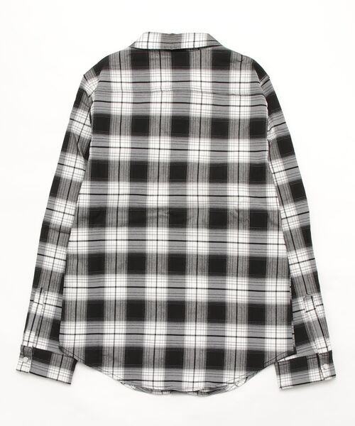 adamsJUGGLER(アダムスジャグラー)の「ヴェアリアスチェックロングシャツ(シャツ/ブラウス・メンズ・ブラック/ベージュ・L/XL/M/S)」の3枚目の写真