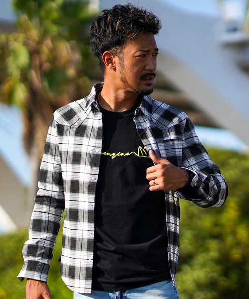 adamsJUGGLER(アダムスジャグラー)の「ヴェアリアスチェックロングシャツ(シャツ/ブラウス・メンズ・ブラック/ベージュ・L/XL/M/S)」の10枚目の写真