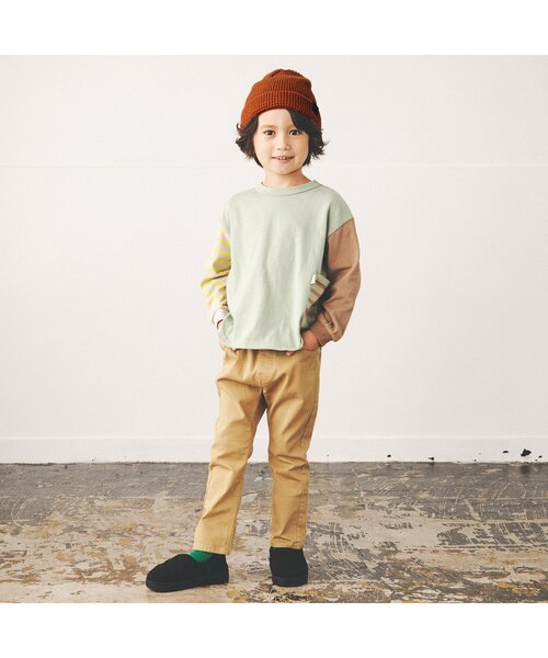 BREEZE（ブリーズ）の「カラバリニット帽（ニットキャップ/ビーニー・キッズ・キャメル/ネイビー/チャコール/カーキ/オレンジ/キナリ・54/58/50）」の18枚目の写真