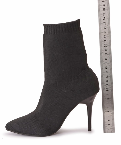 Lace Ladies(レースレディース)の「ピンヒールソックスブーツ(ブーツ・レディース・ブラック・23/24.5/25/23.5/24/22.5)」の10枚目の写真