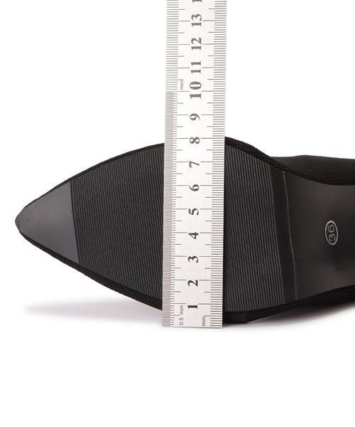 Lace Ladies(レースレディース)の「ピンヒールソックスブーツ(ブーツ・レディース・ブラック・23/24.5/25/23.5/24/22.5)」の11枚目の写真