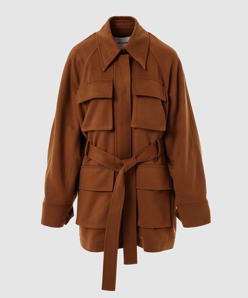LOW CLASSIC(ロウ クラシック)の「22FW POCKET JACKET - RUST(ステンカラーコート・レディース・ブラウン系その他・S/M)」の1枚目の写真