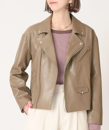 B.C STOCK | ビーガンレザーWライダース(ライダースジャケット)