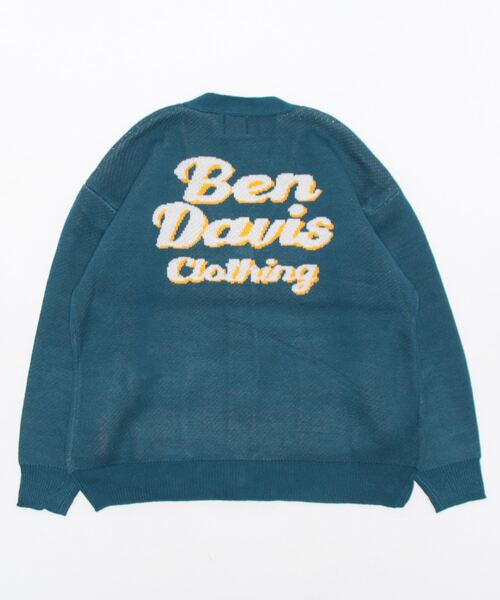 Ben Daviesカーディガン BEN DAVIS ベンデイビス 2780063 BD LOGO KNIT CARDIGAN