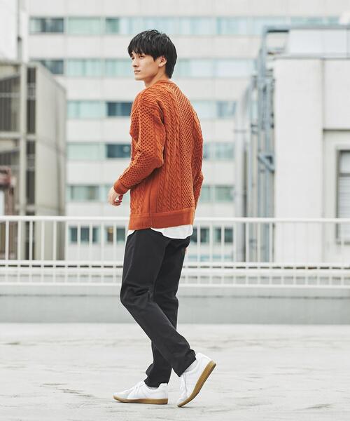 coen（コーエン）の「イージースリム（coen　EASY　SLIM）（チノパンツ・メンズ・ブラック/ダークブラウン/ネイビー・S/M/L/XL）」の14枚目の写真