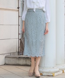 Flolia（フロリア）の「総レースタイトスカート オフィス ビジネス フォーマル（スカート）」